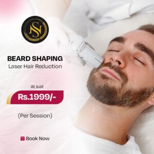 Laser hair removal beard reshaping